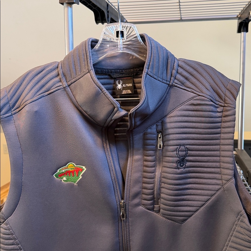 Spyder Minnesota Wild Men's Gray Softshell Vest